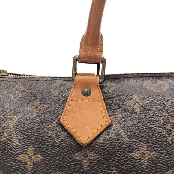 100% Authentic  LOUIS VUITTON Speedy 30 Brown Monogram Hand Bag - Picture 5 of 15